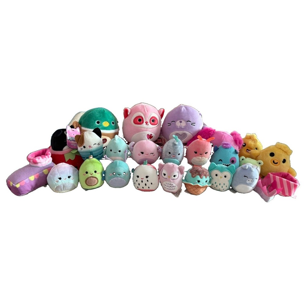Lot 25 Mini Squishmallows Squishville Cosplay Animals New/Used Assorted READ